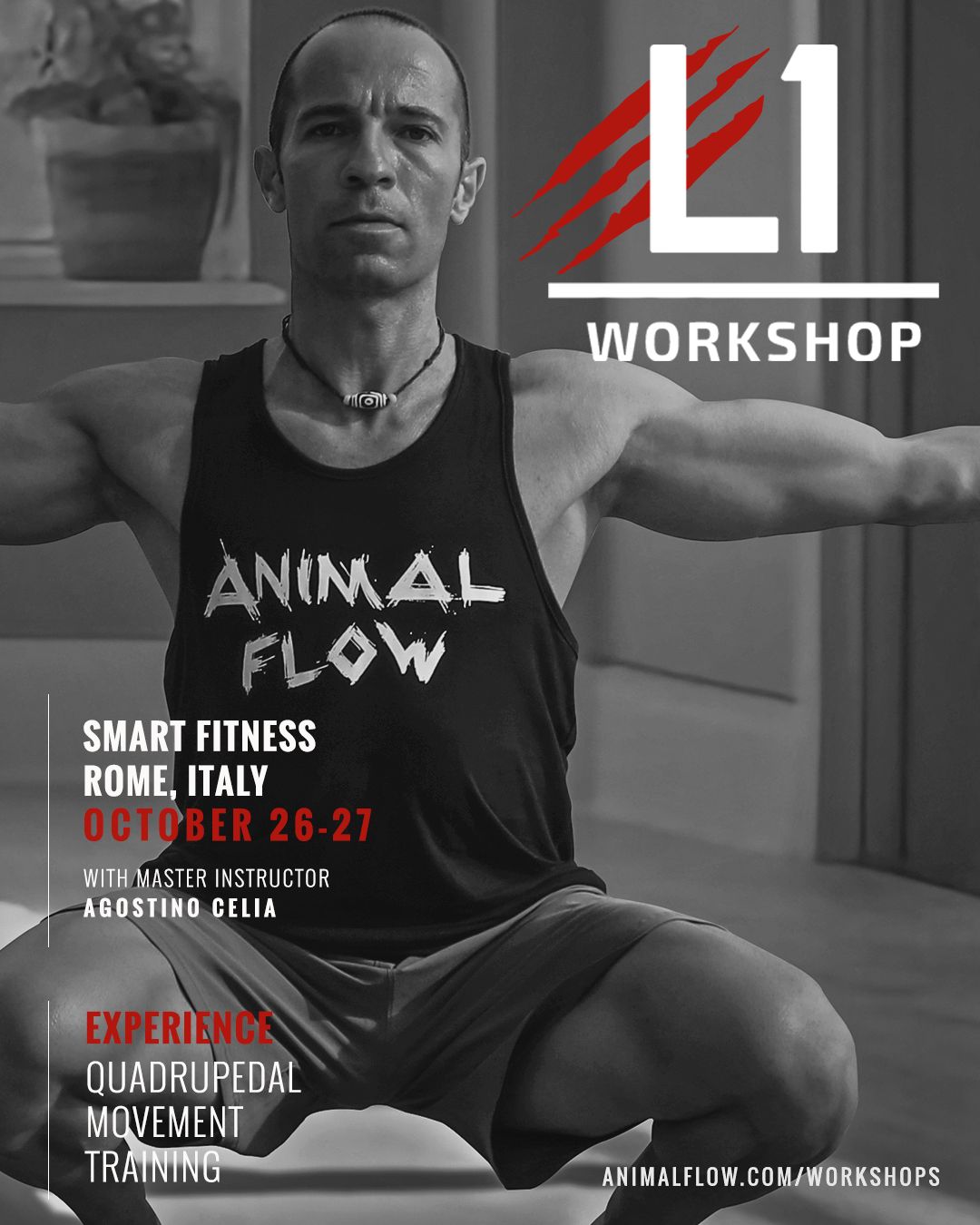 WORKSHOP ANIMAL FLOW LEVEL 1 - ROMA 26 - 27 /10/2024